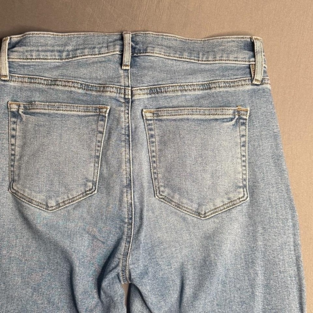 LOFT High Waist Flare Crop Light Wash Jeans, Size 4 - Picture 5 of 8